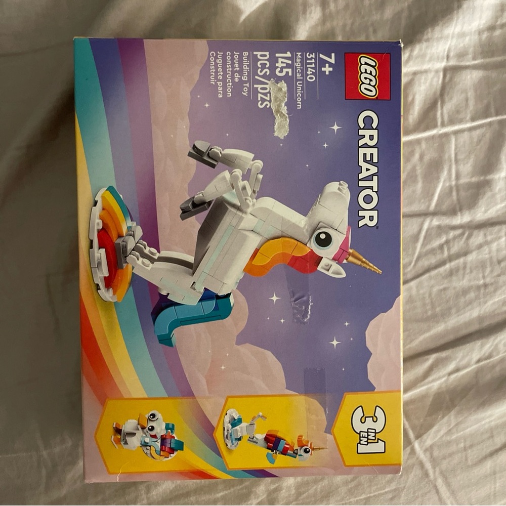 LEGO Creator 3 in 1 Rainbow Unicorn Set